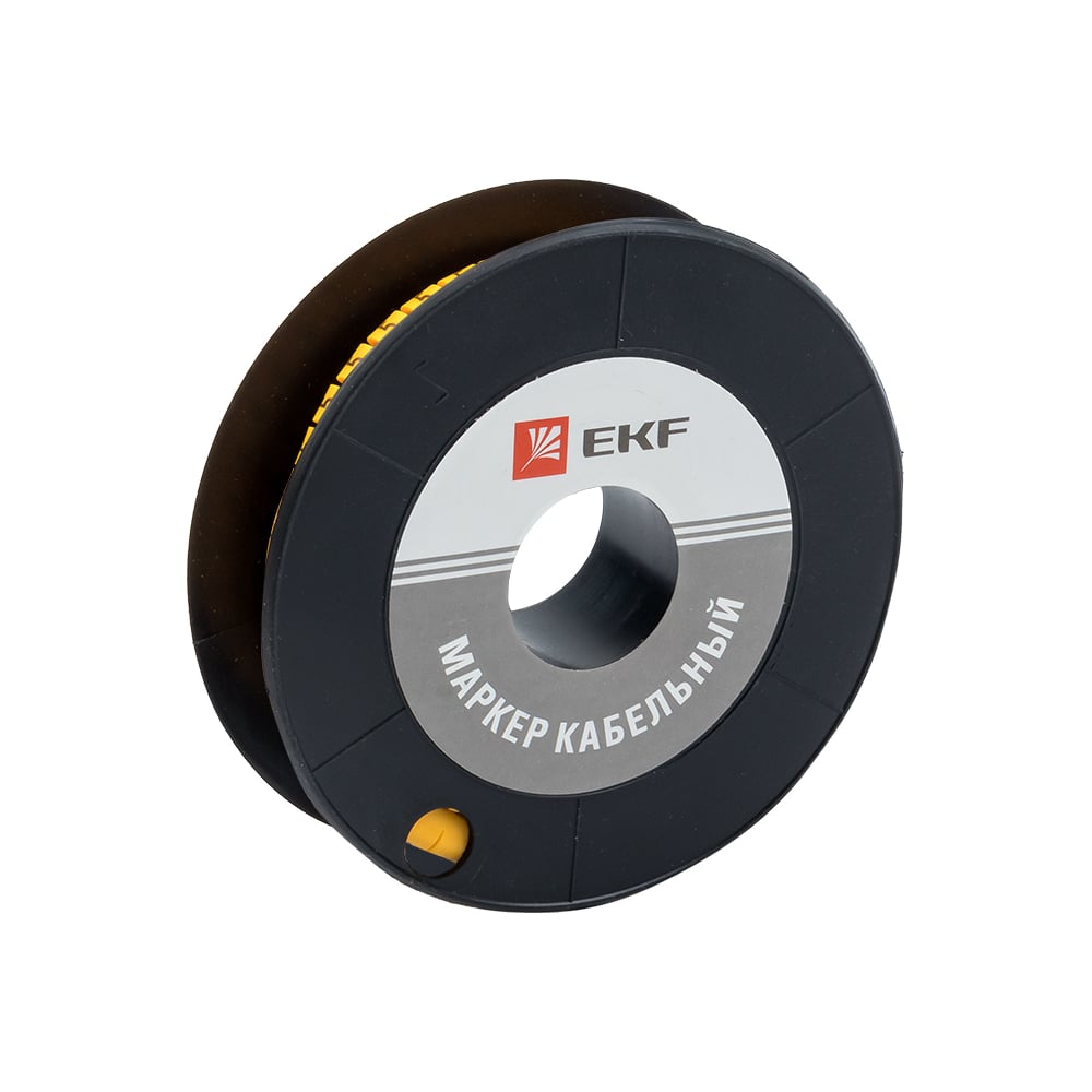 Изображение товара Кабельный маркер EKF PROxima 4 мм2 500 шт желтый для кабелей и проводов