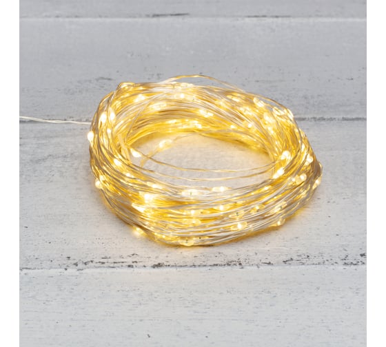 Изображение товара Гирлянда роса Neon-Night с трансформатором 100 м, 1000 LED теплый белый 303-236