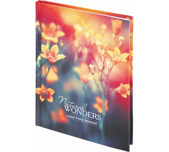 Изображение товара Блокнот STAFF Цветы малый формат 103x146 мм, А6, 80 листов, твёрдый, клетка 114438