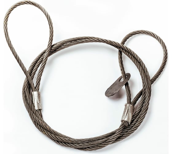 Изображение товара Канатный петлевой строп ТамбовТехСнаб СКП 6.3 т, 5 м, опрессовка 7930130716775