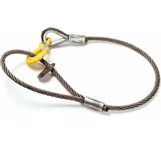 Изображение товара Одноветвевой канатный строп ТамбовТехСнаб 1СК 1.25 т, 8 м, опрессовка 7930130717567