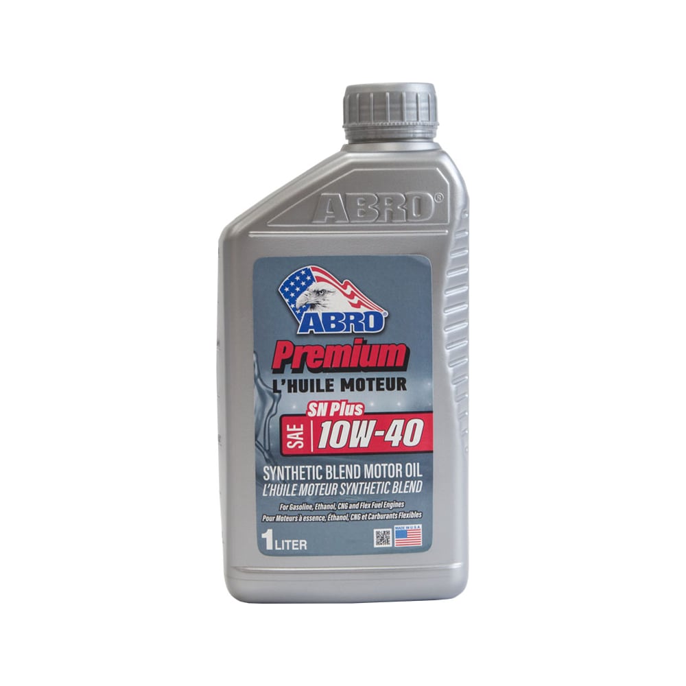 Изображение товара Моторное масло ABRO Premium Synthetic Blend полусинтетика SAE 10W40 1 л MO-SB-10-40-SP-1L