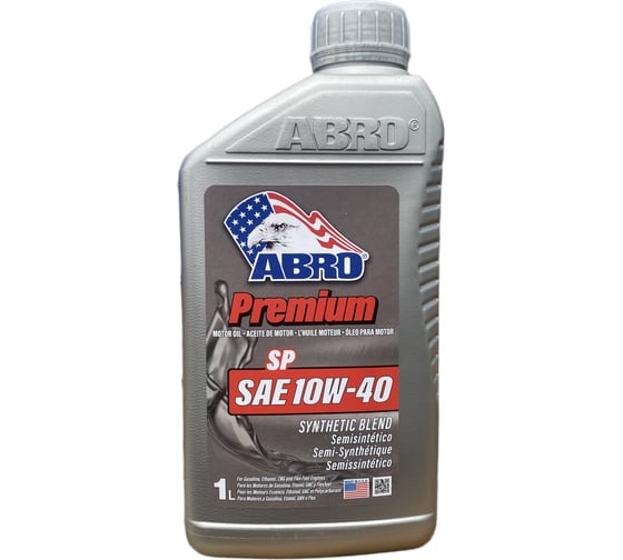 Изображение товара Моторное масло ABRO Premium Synthetic Blend полусинтетика SAE 10W40 1 л MO-SB-10-40-SP-1L