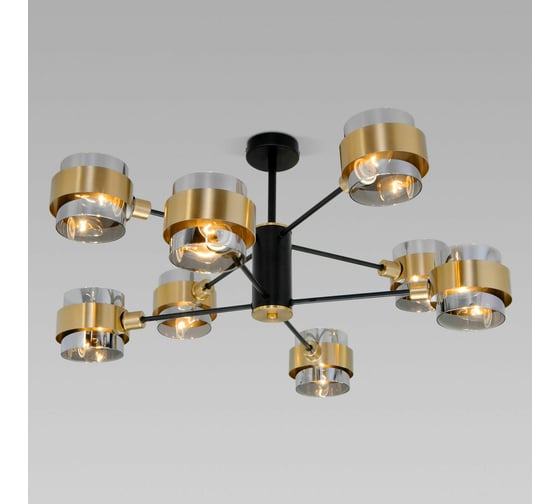 Изображение товара Потолочный светильник Eurosvet 70127/8 черный/дымчатый a060653