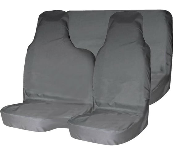 Изображение товара Комплект грязезащитных чехлов Tplus в автомобиль Toyota Land Cruiser 105 серый T015974