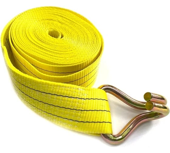 Изображение товара Длинная часть стяжного ремня ТамбовТехСнаб 10 т, 5 м, 75 мм 7930130715471