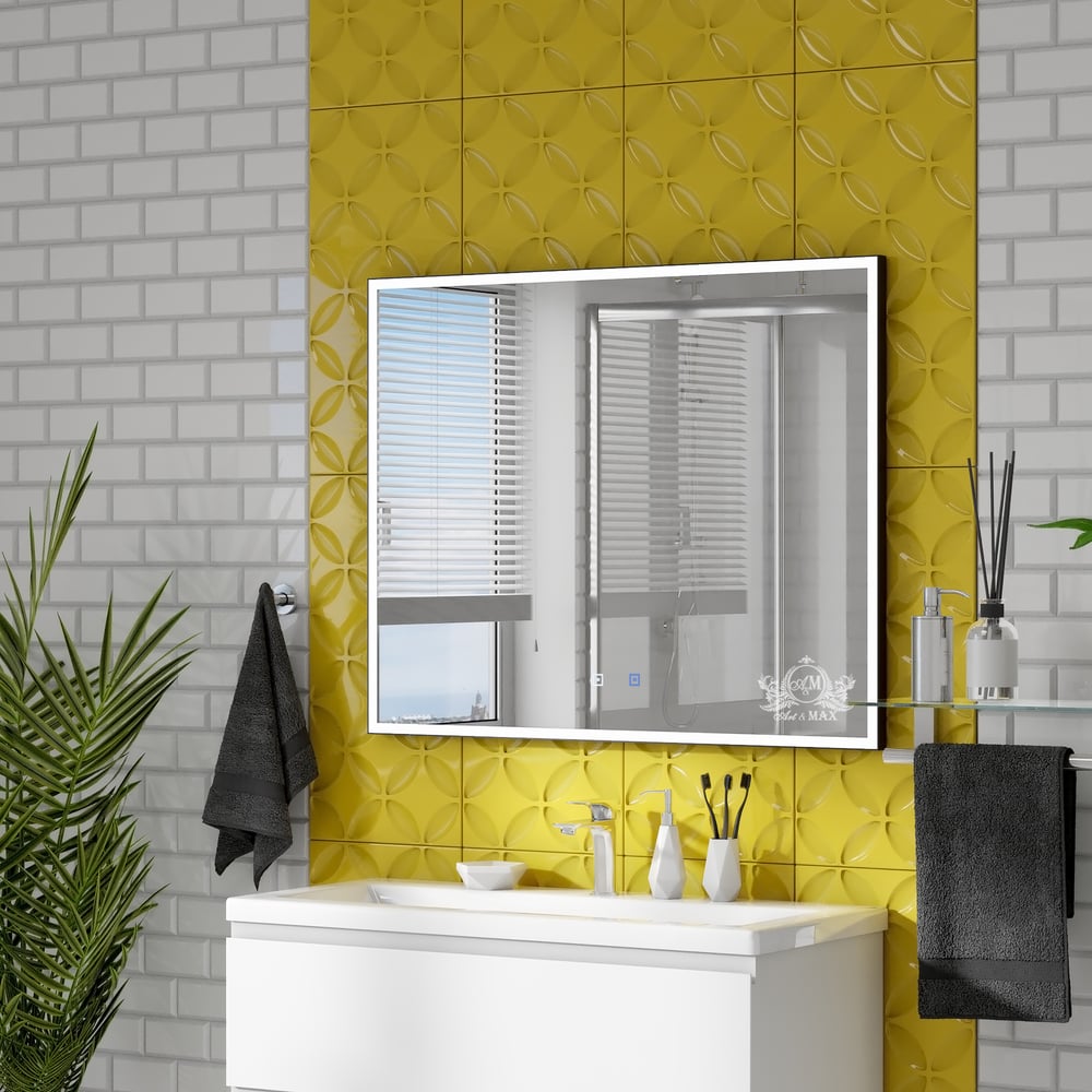 Изображение товара Зеркало с подсветкой Art&Max Arezzo 1000x800 регулируемая подсветка