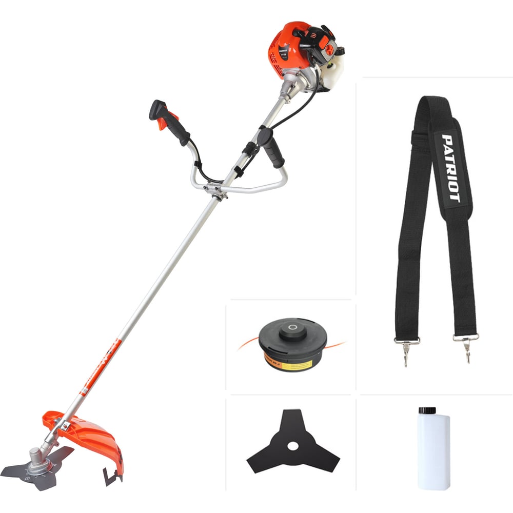 Изображение товара Бензиновый триммер Patriot PT 558 52 см³ 2.21 кВт двухтактный для сада