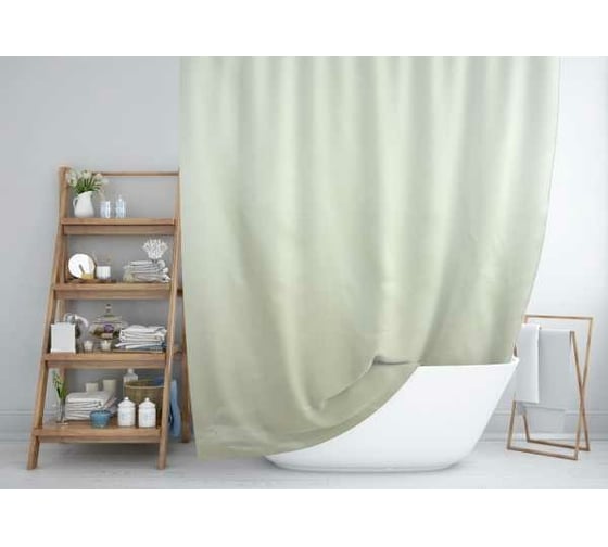 Изображение товара Шторка в ванную комнату Dasch 180x200 Жаккард звезды бежевый 7131