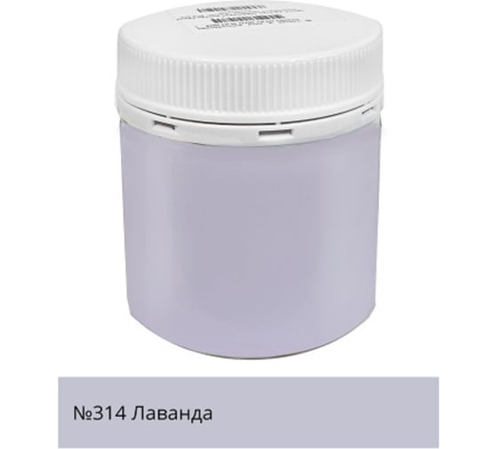 Изображение товара Краска акриловая интерьерная моющаяся Palizh №314 лаванда 0,2 кг 11608055