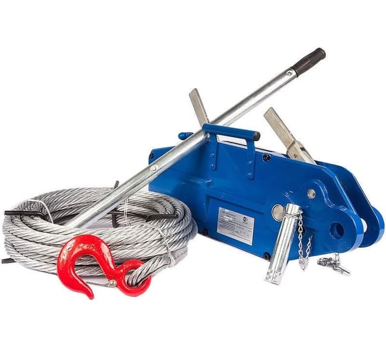Изображение товара Рычажная тросовая лебедка TOR МТМ 1600 1.6 т, 20 м, стальной корпус 1002528