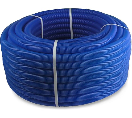 Изображение товара Труба RTP ПНД гофрир. синяя d40мм (вн. d35 мм, 30м) 35406