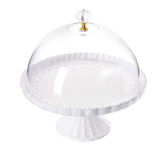 Изображение товара Тортовница LORAINE с крышкой 23 см 28489 Тортовница 23 см с крышкой на ножке LR (х8)