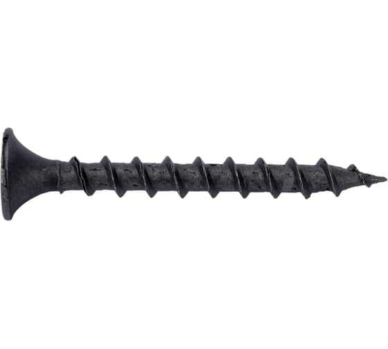 Изображение товара Саморез по дереву Dr. Bronz черный, острый, 3,5x35 мм, 1 кг 353510
