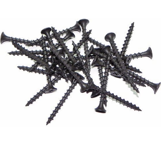 Изображение товара Саморез по дереву Dr. Bronz черный, острый 3,5x55мм, 0.5 кг 355505