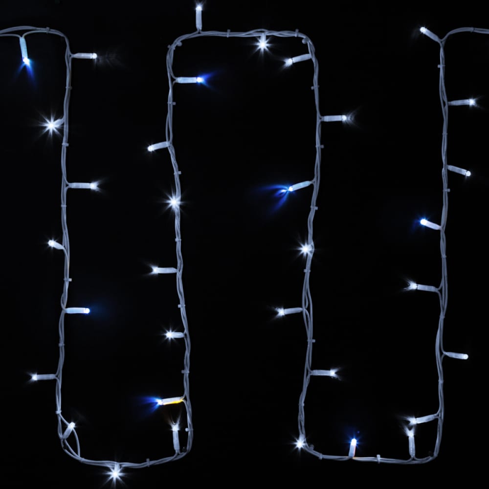 Гирлянда Neon-Night светодиодная занавеса 600 led 52 ватт ip54 для улицы и помещения провод прозрачный свечение мерцание rl c2 3f t r