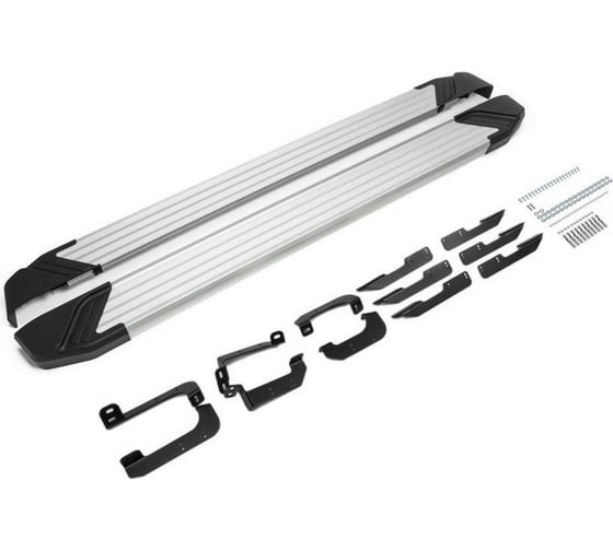 Изображение товара Пороги на автомобиль Rival Silver Exeed LX/Chery Tiggo 4 Pro/7/8/8 Pro/8 Pro Max F180AL.0905.2
