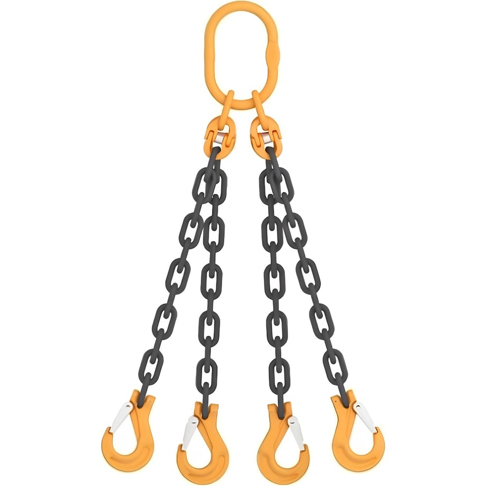 Изображение товара Цепной четырехветвевой строп КанТраст на увеличенном звене 160x300 мм грузоподъемность 17 т