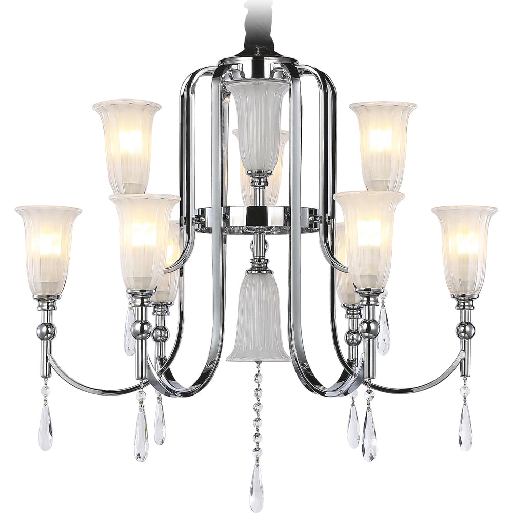 Подвесная люстра Ambrella Light шкаф купе 2 х дверный max 22 1800×600×2300 мм дуб молочный стекло чёрное