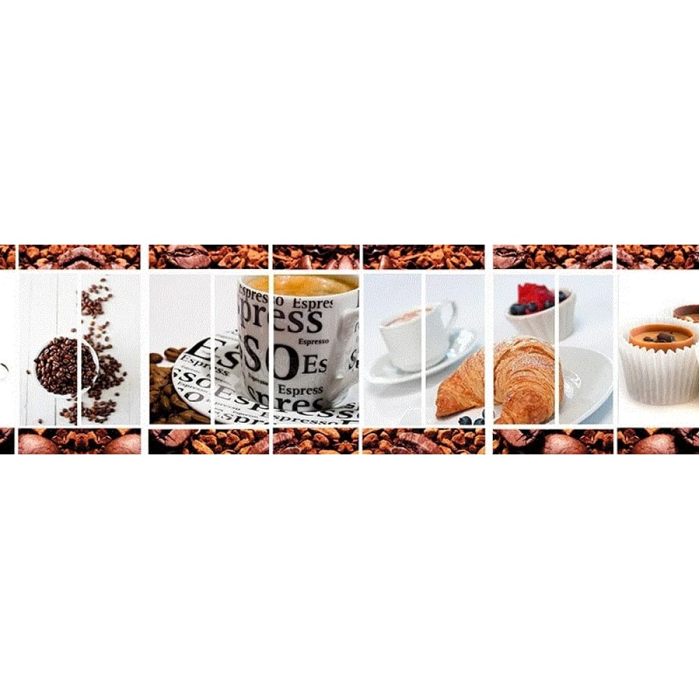 Панель для кухонного фартука ФАРТУКОФФ клинкерная плитка керамин амстердам шейд рельеф коричневый 24 5x6 5