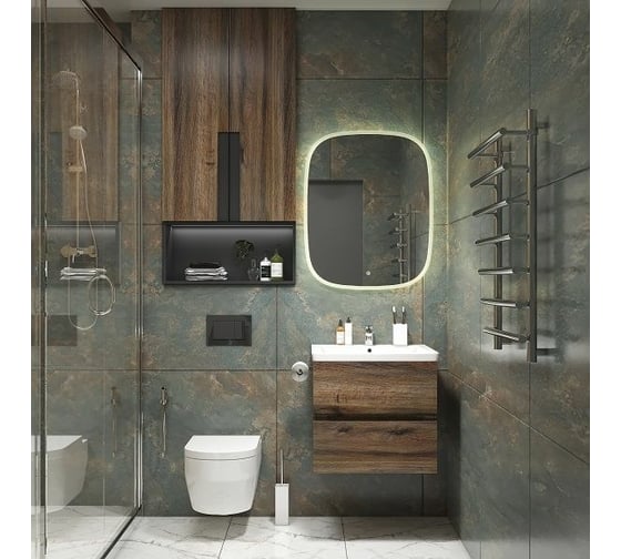 Изображение товара Зеркало с подсветкой Art&Max Forli 650x800 AM-For-650-800-DS-F