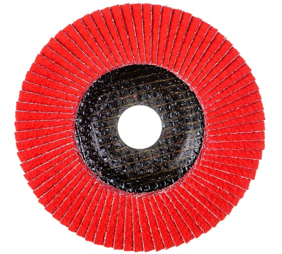 Изображение товара Круг лепестковый торцевой, угловой, керамика 125х22.2 мм, P-40 ABRAFORM AF-FLAP-CN-125-P40-CRM