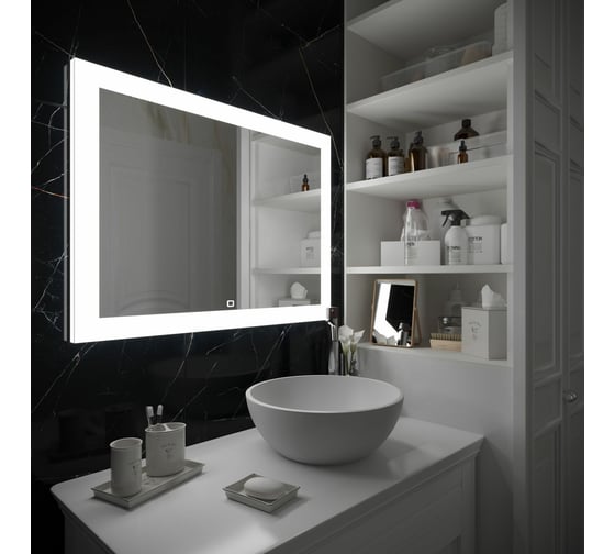 Изображение товара Зеркало с подсветкой и функцией антизапотевания Art&Max SOLI AM-Sol-1000-700-DS-F-H