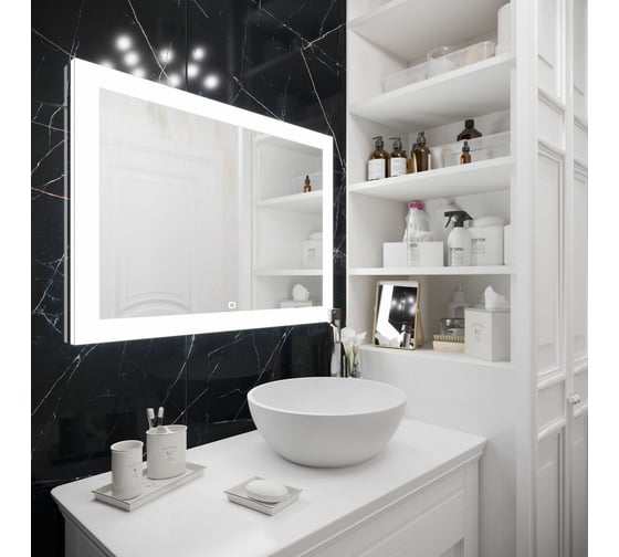 Изображение товара Зеркало с подсветкой и функцией антизапотевания Art&Max SOLI AM-Sol-1200-800-DS-F-H