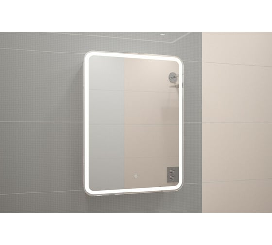 Изображение товара Зеркало-шкаф с подсветкой Art&Max PLATINO AM-Pla-600-800-1D-R-DS-F