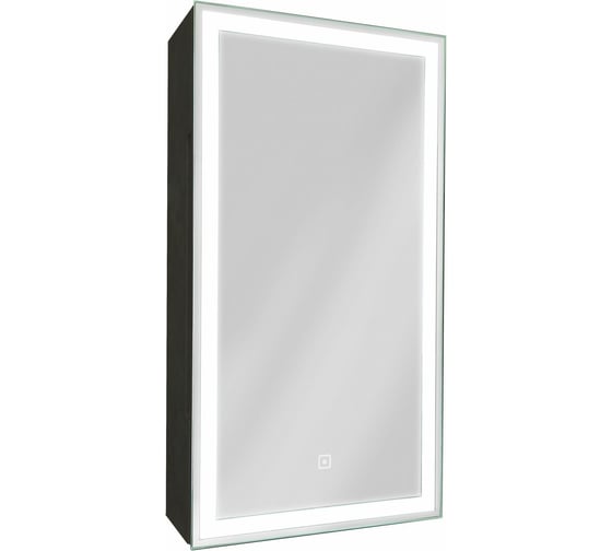 Изображение товара Зеркало-шкаф с подсветкой Art&Max TECHNO AM-Tec-350-650-1D-L-DS-F-Nero