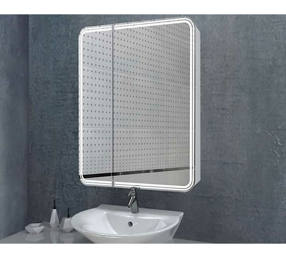 Изображение товара Зеркало-шкаф с подсветкой Art&Max VERONA правый AM-Ver-800-800-2D-R-DS-F