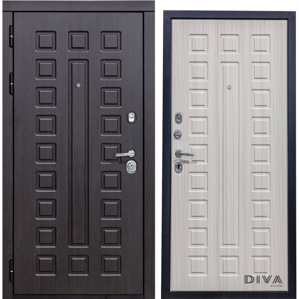 Изображение товара Дверь DIVA МД-30 2050х960 мм левая венге-сандал входная с утеплителем