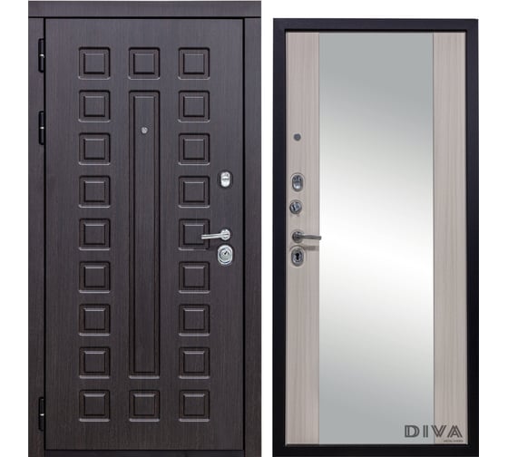 Изображение товара Дверь DIVA МД-30 Зеркало 2050x960 мм Левая Венге-Сандал УТ-00072441