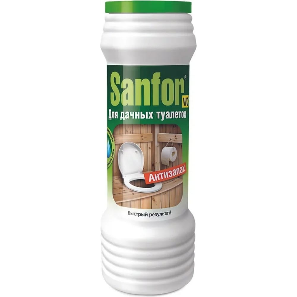 Дезодорирующее средство для дачных туалетов SANFOR биосостав для туалетов и септиков биокомфорт 70 г