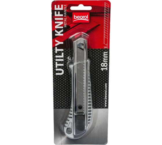 Изображение товара Пистолетный нож BEOROL упрочненный 18 мм 245158