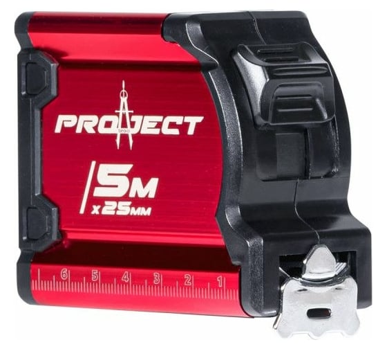 Изображение товара Рулетка BEOROL 5 м, 25 мм, алюминиевый корпус 245879