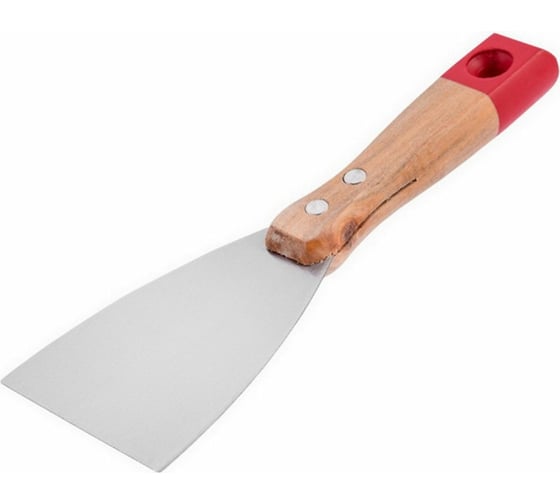 Изображение товара Стальной шпатель BEOROL 80 мм, деревянная ручка 245772