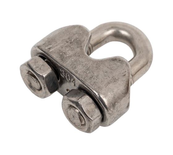 Изображение товара Канатный зажим КРЕП-КОМП нержавейка, DIN 741 A2 М3, 20 шт. зкн3ф