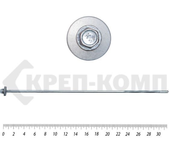 Изображение товара Саморез для сендвич-панелей КРЕП-КОМП KENNER, удлинённое сверло 15 мм, 6,3/5,5x315 Kn, 35 шт. ссп315мф