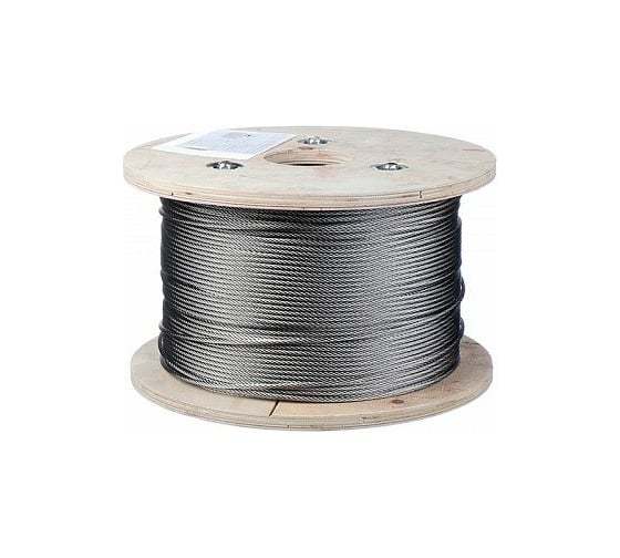 Изображение товара Трос для растяжки КРЕП-КОМП нержавейка ART 8379 7x7 А2 8 мм, 100 метров трн8