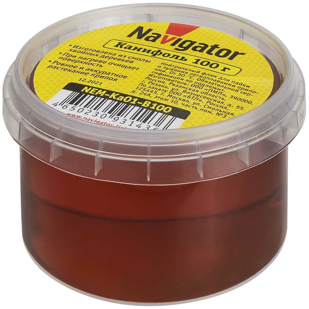 Изображение товара Канифоль Navigator NEM-Ka01-B100 100 г для пайки и деревообработки