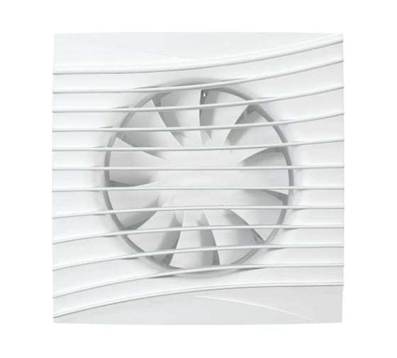 Изображение товара Осевой вытяжной вентилятор DICITI SILENT 5C Matt white, с обратным клапаном D125, декоративный 90-07743