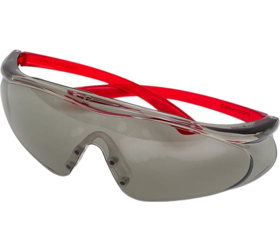 Изображение товара Защитные открытые очки РОСОМЗ О55 HAMMER PROFI StrongGlass 5-2,5 PC серые 15555