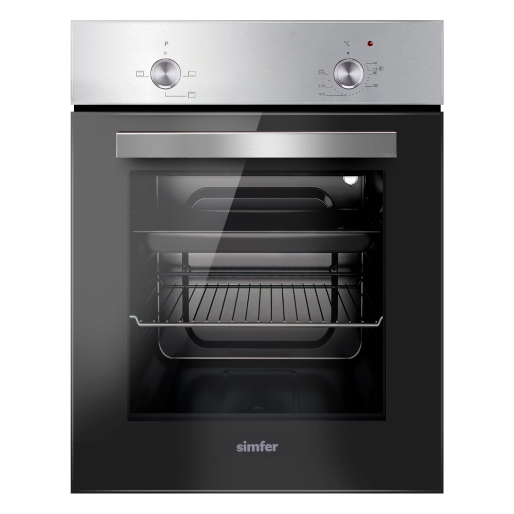 Изображение товара Электрический духовой шкаф Simfer B4EM04070 с таймером и из нержавеющей стали