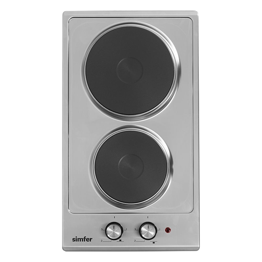 Изображение товара Электрическая варочная панель Simfer 2 конфорки нержавеющая сталь H30E02M016
