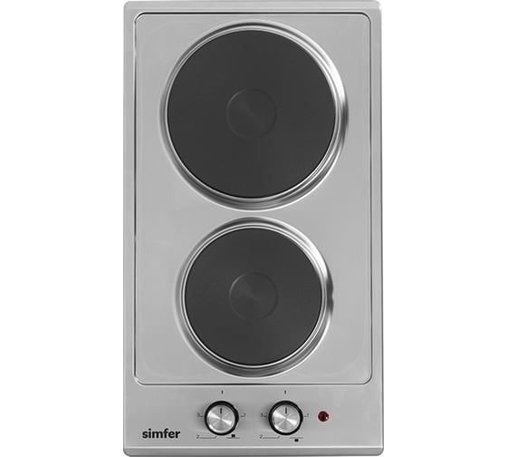 Изображение товара Электрическая варочная панель SImfer 2 конфорки, нержавеющая сталь H30E02M016