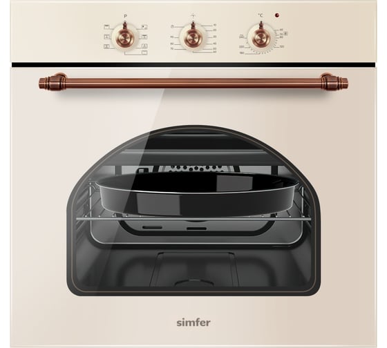 Изображение товара Электрический духовой шкаф SImfer 7 режимов, гриль, конвекция B6EO18017