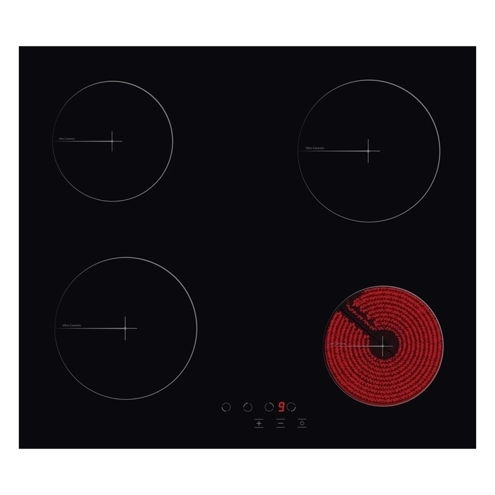 Изображение товара Электрическая варочная панель SImfer 4 конфорки сенсорное управление белая стеклокерамика