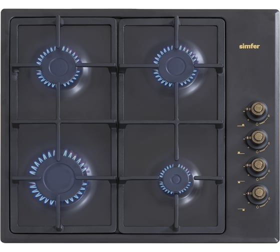 Изображение товара Газовая варочная панель SImfer с автоподжигом, антрацит H60Q40L420