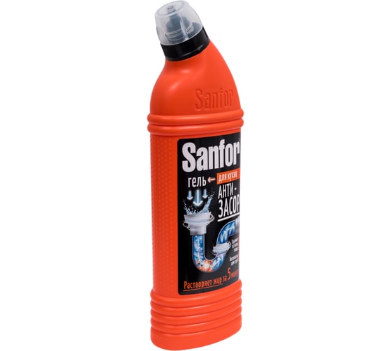 Изображение товара Средство для очистки труб SANFOR прочистка труб на кухне 750 г 10740